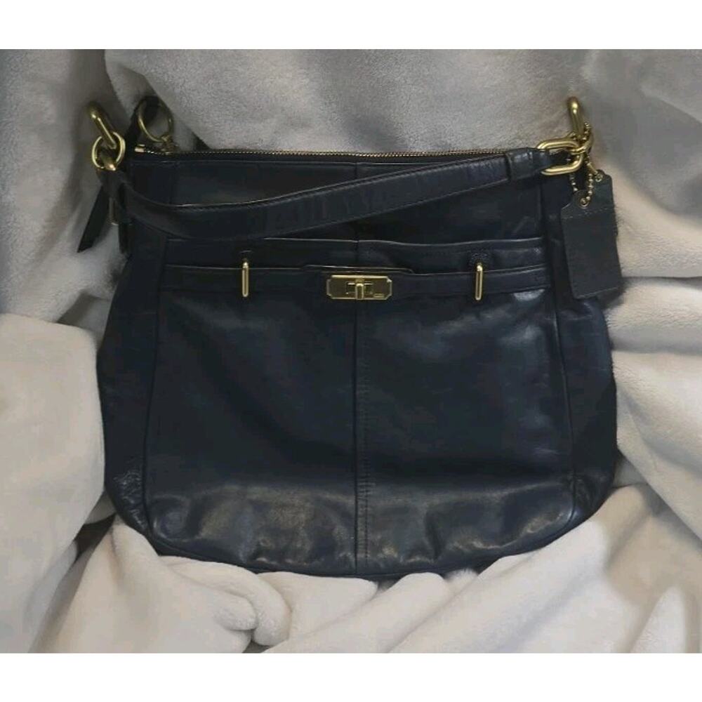 COACH Ashlyn Chelsea Dark teal Hobo Shoulder Hobo Hand Bag Purse F17816